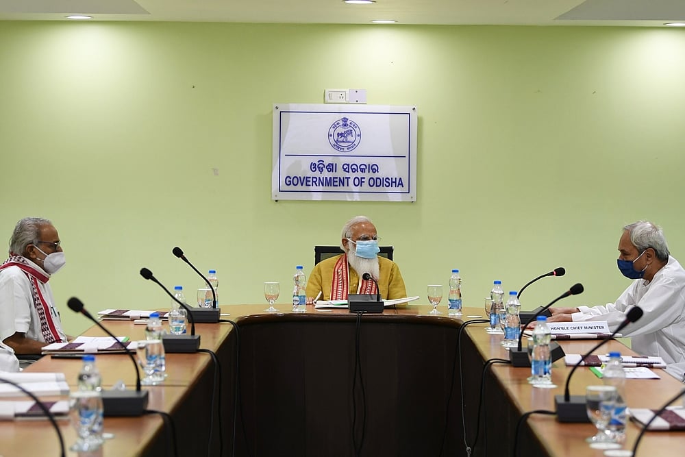 PM Modi Reviews Damage Caused By Cyclone Yaas In Odisha