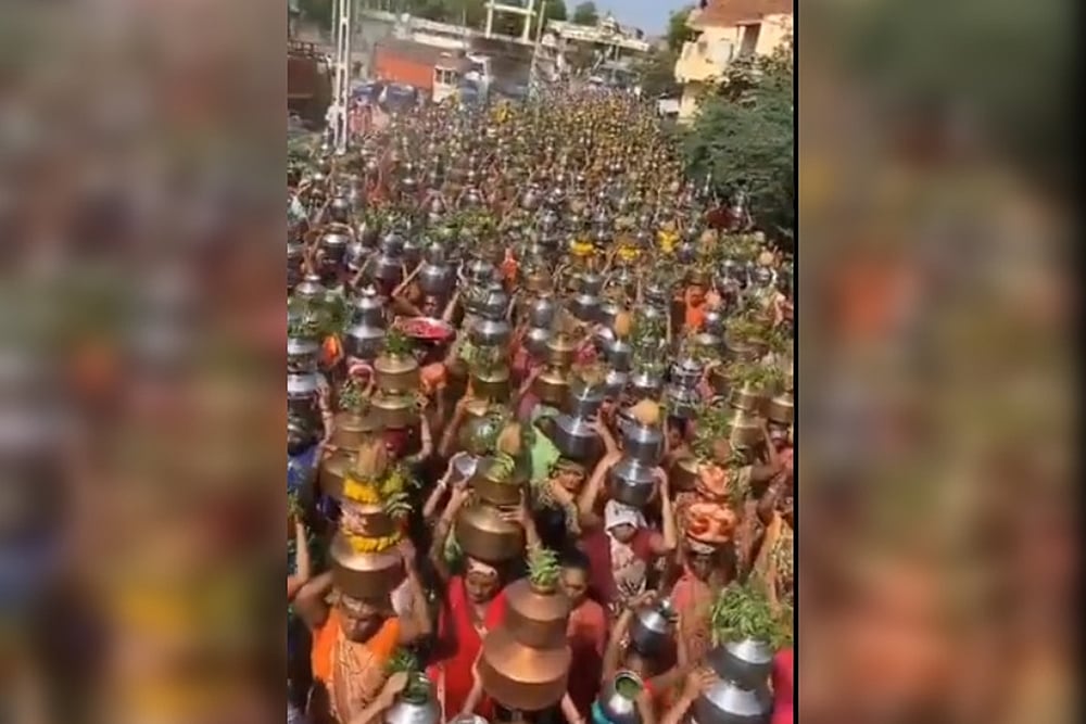 Gujarat: Thousands Of Women Flock Religious Procession To 'Eradicate' Coronavirus