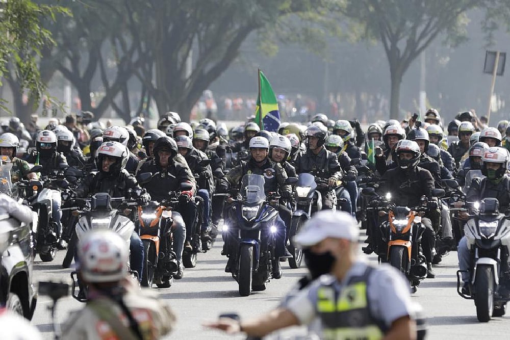 Brazil President Jair Bolsonaro Fined For Flouting Mask Rule Before Motorcyclists