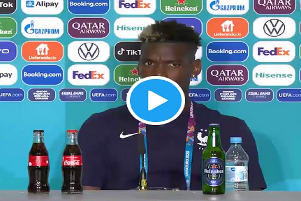 After Cristiano Ronaldo, France's Paul Pogba Snubs Euro 2020 Sponsor Heineken - Watch Video Here