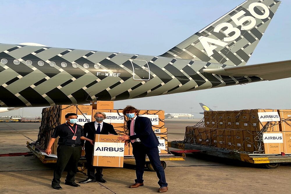 Airbus Delivers 36 Tonnes Of Additional Medical Equipment To India For Covid Relief