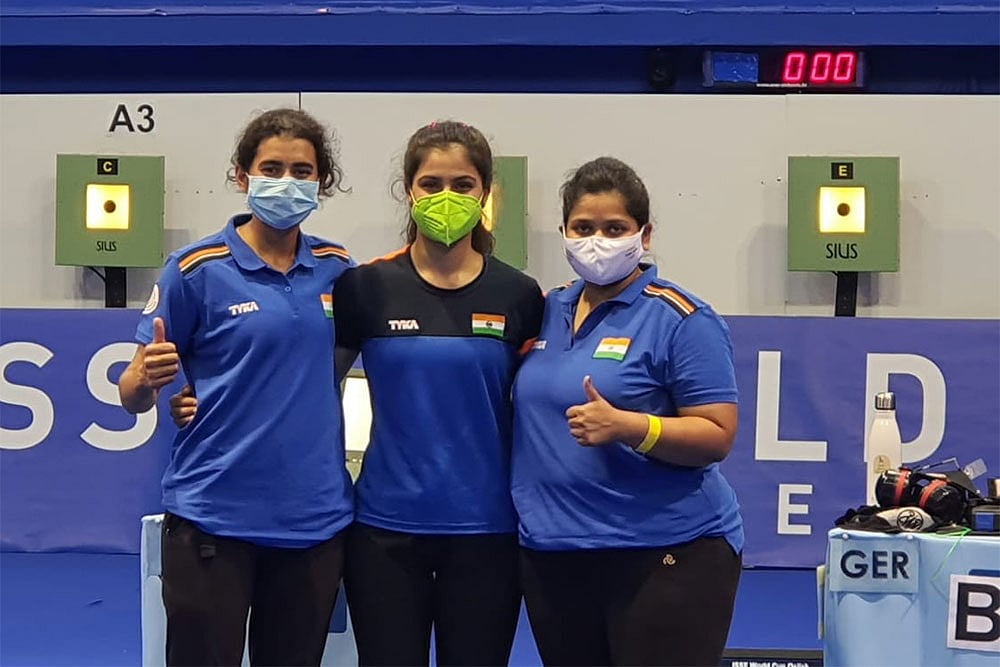 Shooting World Cup: Indian Women's 10m Air Pistol Team Settles For Bronze