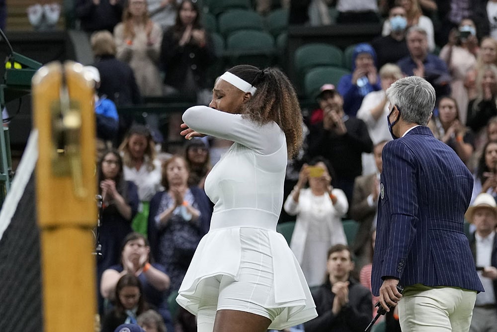Wimbledon 2021 Tearful Serena Williams Retires After Firstround