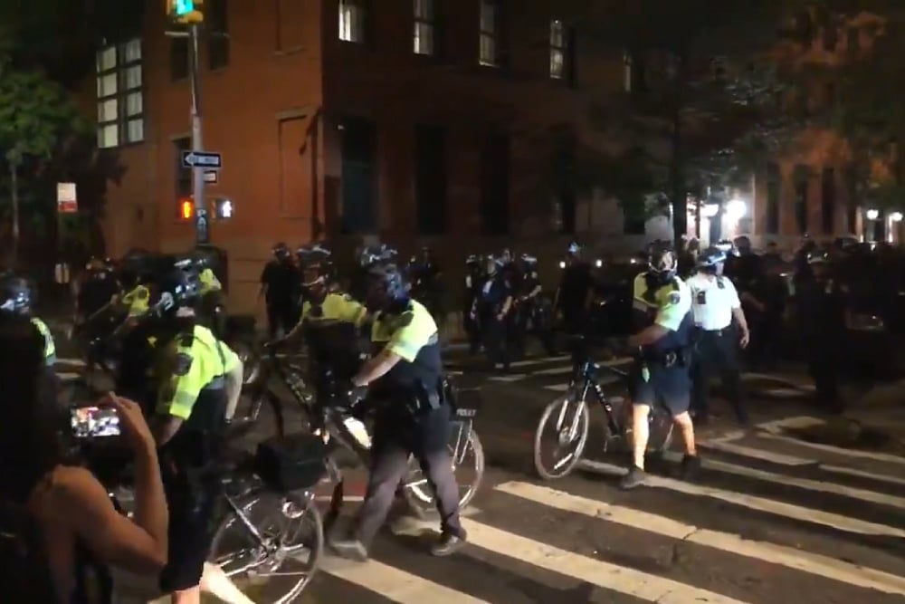 Police Say 23 Arrested During Clashes Over NYC Park Curfew