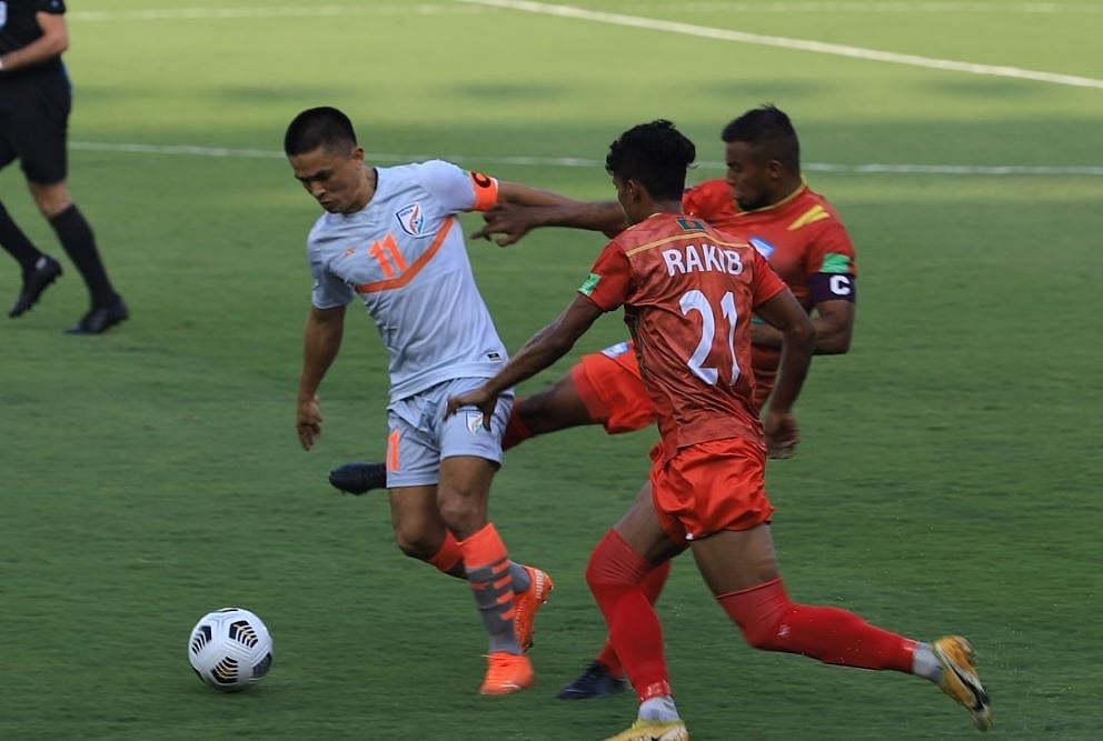 2022 FIFA World Cup Qualifiers, India vs Bangladesh: Vintage Sunil Chhetri Scripts 2-0 Win - Highlights