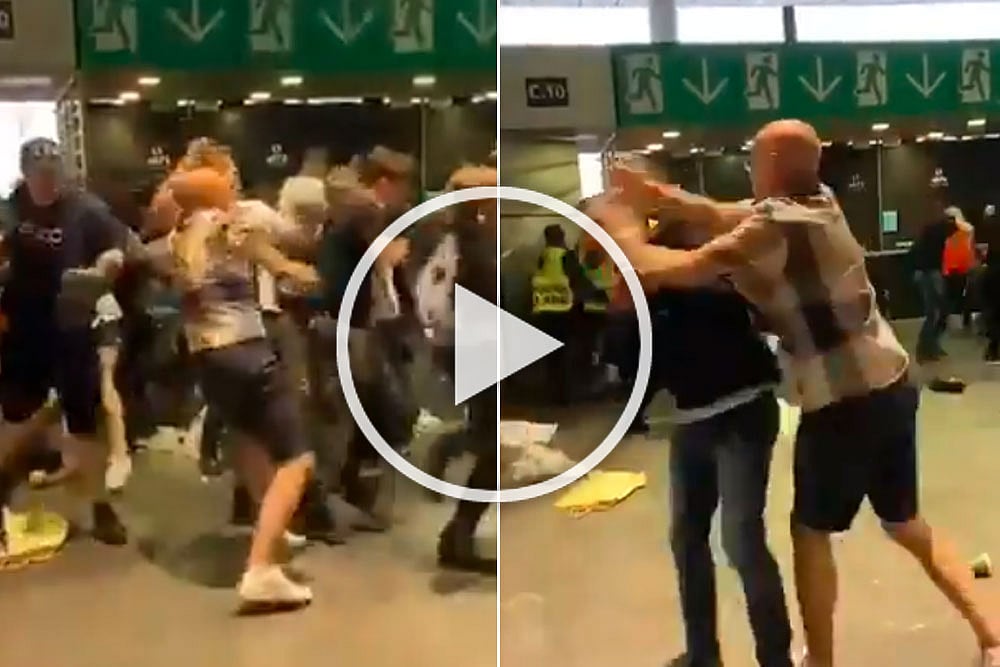 Euro 2020, Final: English Fans Fight During UEFA European Championship Final At Wembley - Watch Viral Video
