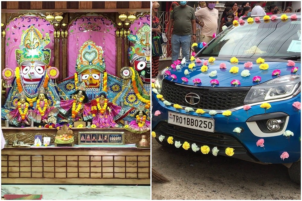 Cars Replace Chariots Amid Muted Rath Yatra Celebrations In Agartala