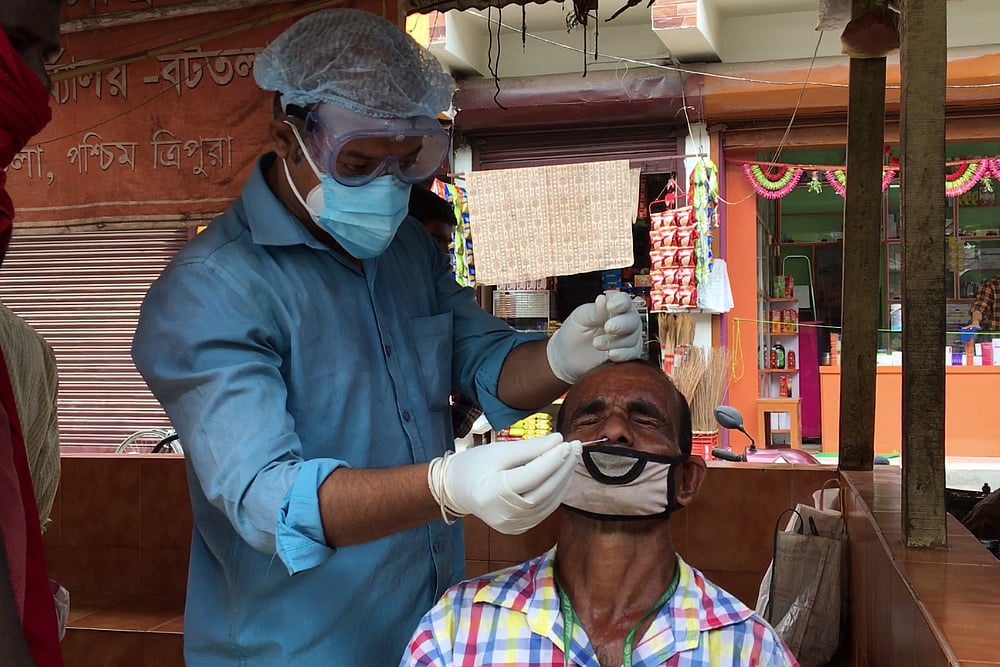 Tripura Fights Covid-19 With Spot Antigen Tests And Heavy Fines For Violators