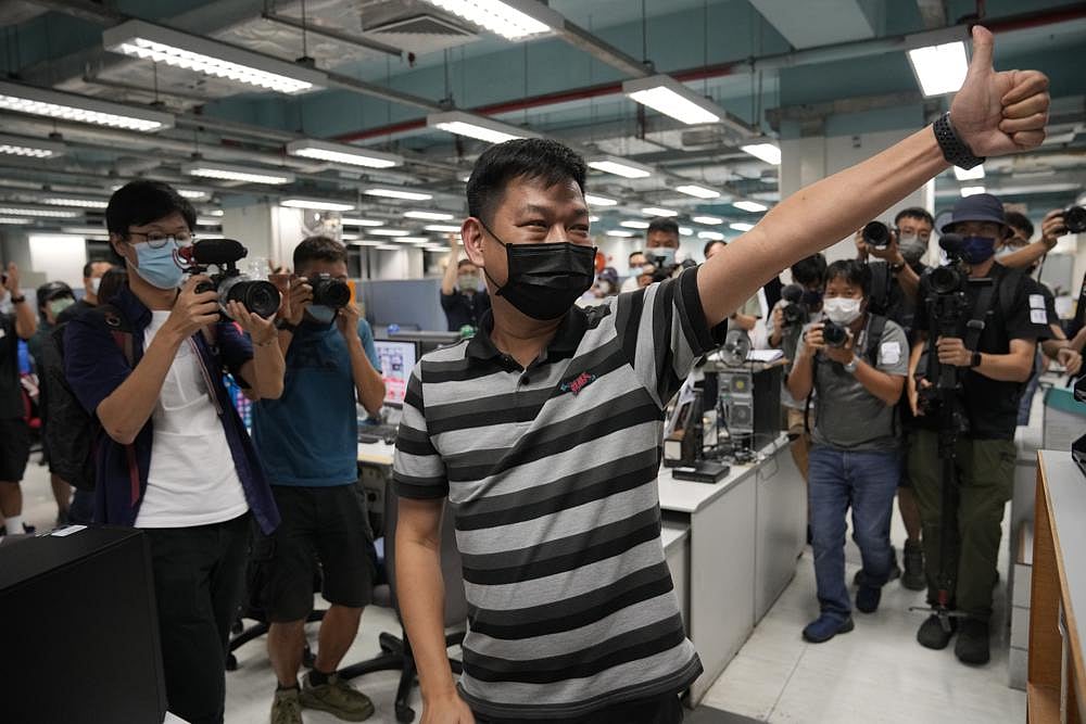 Former Apple Daily Senior Editor Arrested By Hong Kong Police