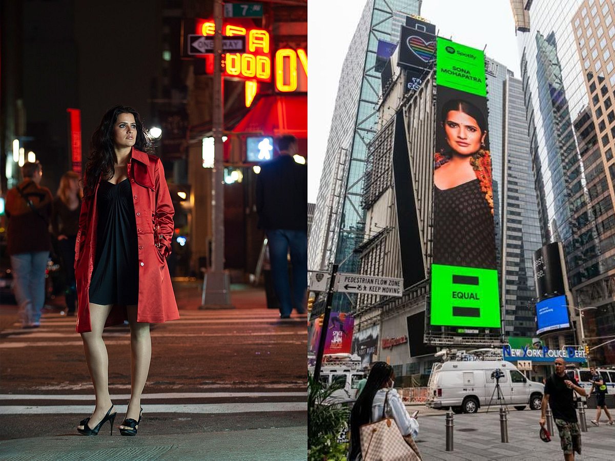 I Feel Truly Proud: Sona Mohapatra On Her billboard In New York's Times Square