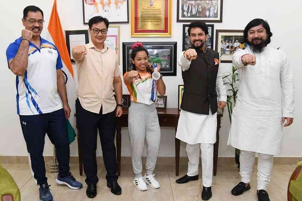 Tokyo Olympic Silver-medallist Saikhom Mirabai Chanu Given Hero's Welcome