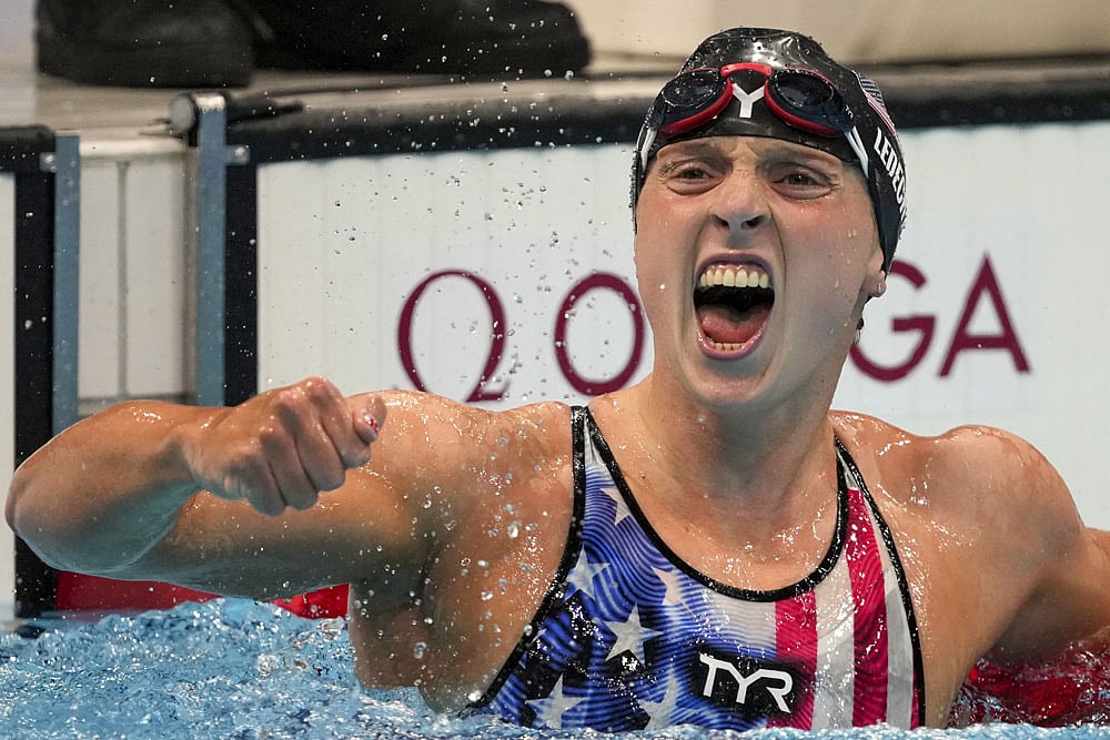 Katie Ledecky of the United States.