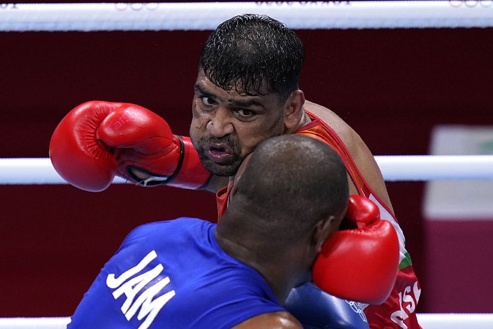 Satish Kumar Enters Tokyo Olympics Heavyweight Boxing Quarterfinals