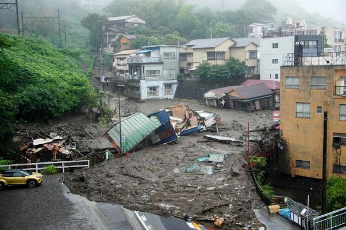 Japan Mudslide: 4 Dead, 24 Missing As Search Continues In Rubble