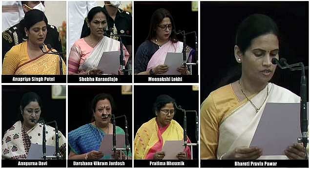 Reshuffled Union Cabinet Includes Seven Women More