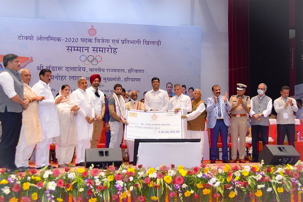 Haryana Govt Honours State's Olympians, Gift Rs 28.36 Crore To Athletes