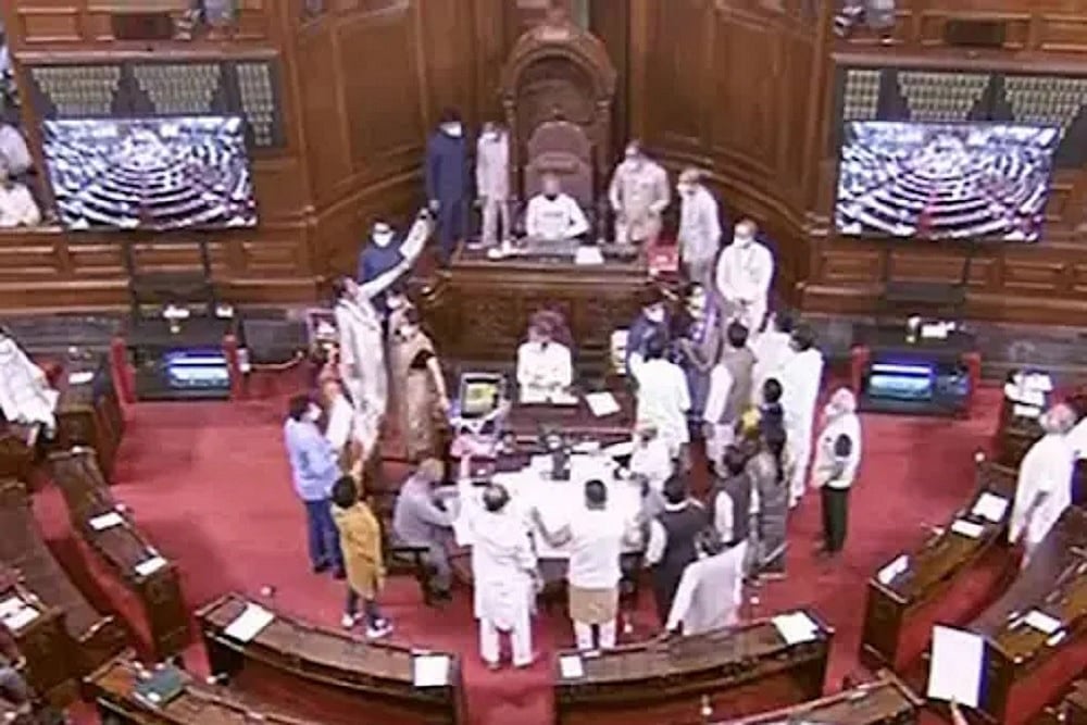 Rajya Sabha Clashes: Opposition MPs Dragged Marshals, Choked Necks, Says Report