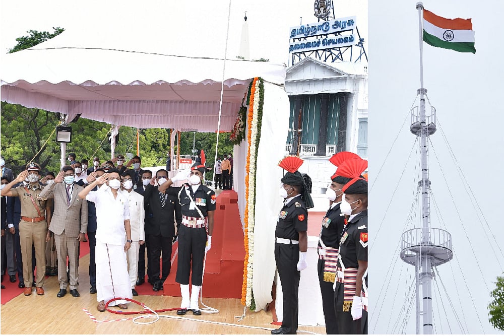 Stalin Unfurls Tricolour, But He Basks In A Right Earned By His Father