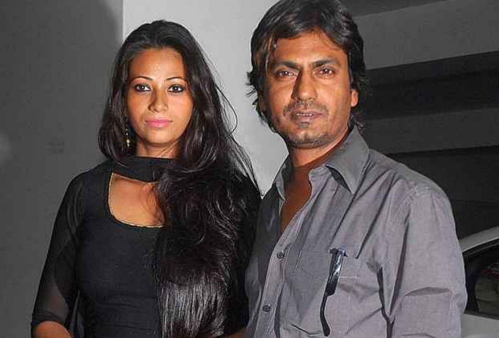 Actor Nawazuddin Siddiqui with wife Aaliya