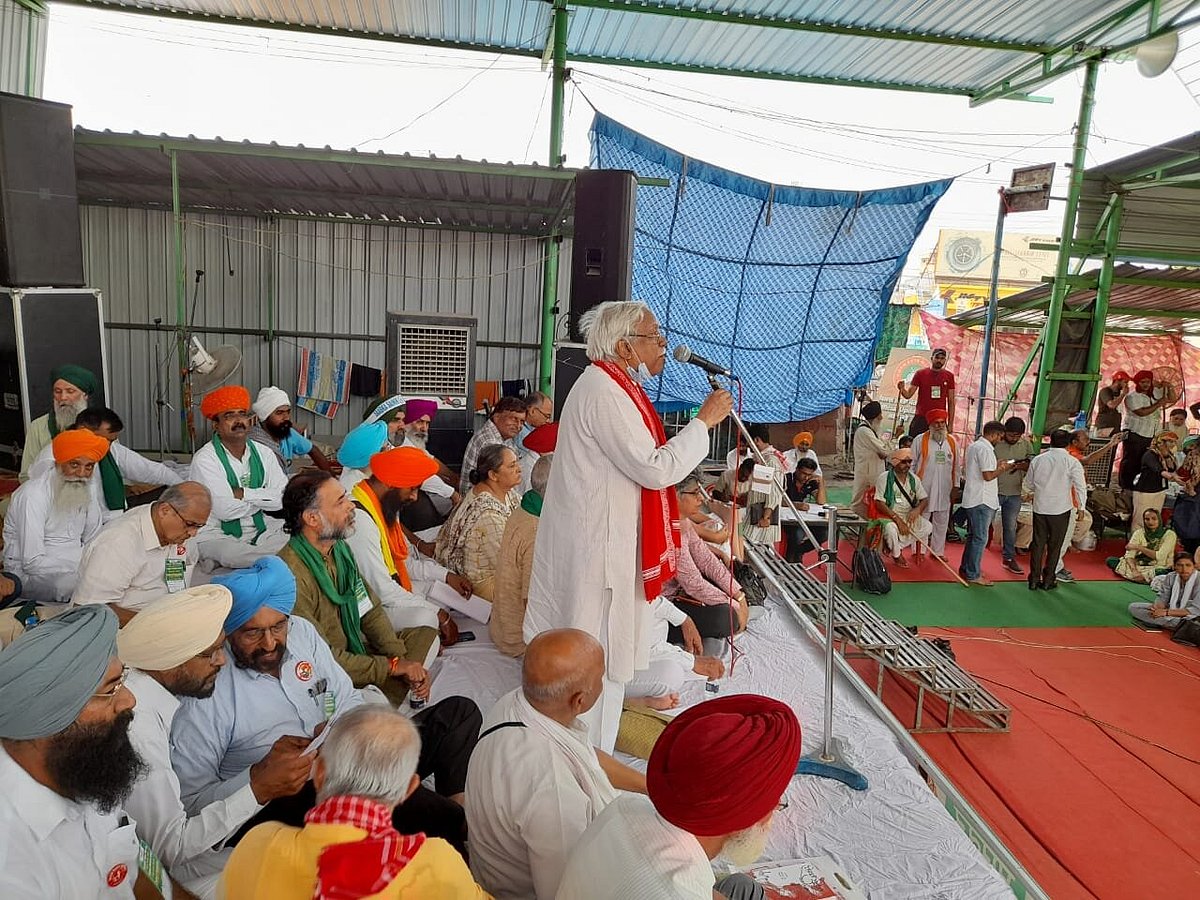 Farmers Gather At Singhu Border For 2 Day National Convention Marking 9 Months Of Protest