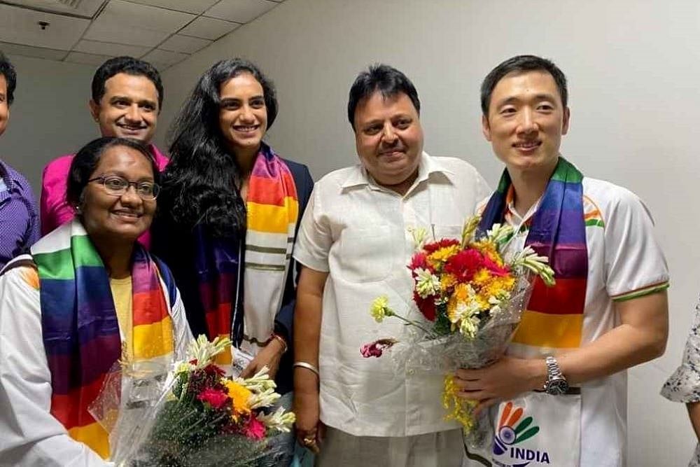 PV Sindhu, Coach Park Tae-sang Return From Tokyo Olympics To Warm Reception