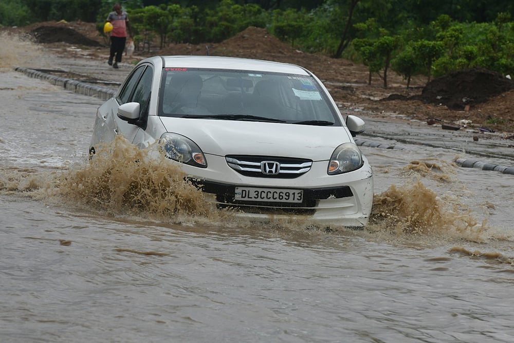 Flood-Like Situation In Gurugram As Heavy Rains Lash Delhi NCR; Traffic Hit