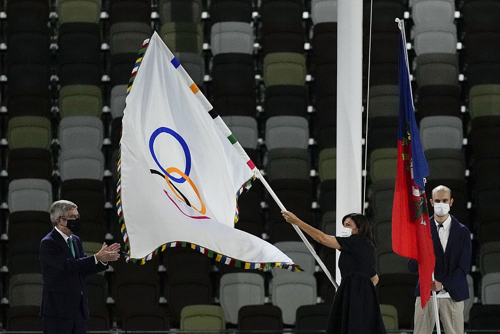 Olympic Flag Reaches Paris For 2024 Games
