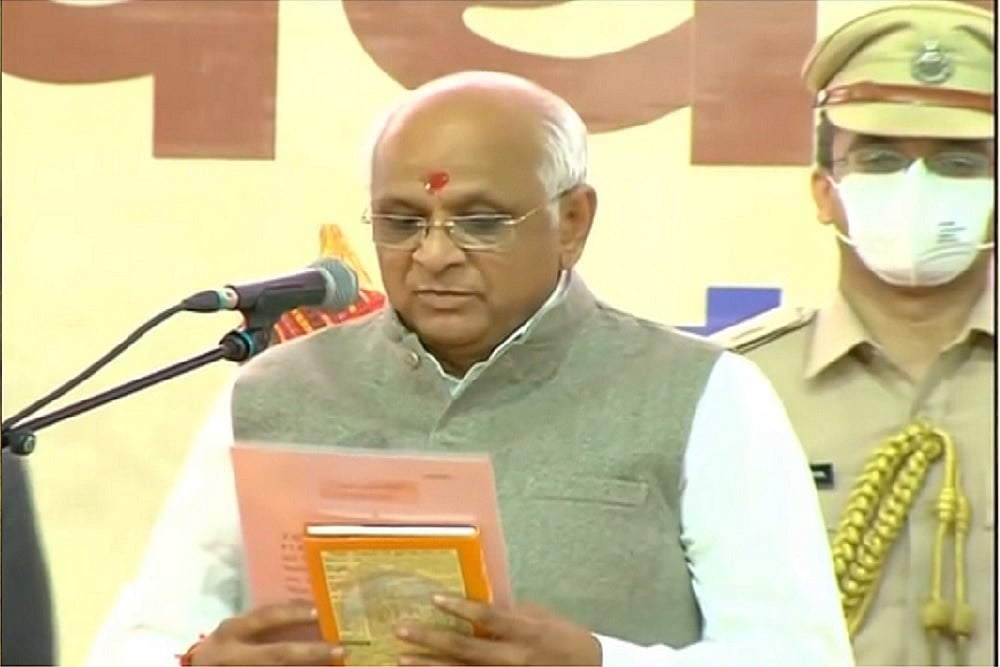BJP's Surprise Pick Bhupendra Patel Takes Oath As Gujarat Chief Minister