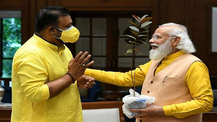 Kerala Girl Gifts PM Modi Guava Sapling To Grow In His Backyard