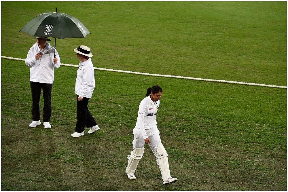 AUS Women Vs IND Women, Pink-Ball Test: Rain Plays Spoilsport On Day 1, India Reach 132/1 - Highlights