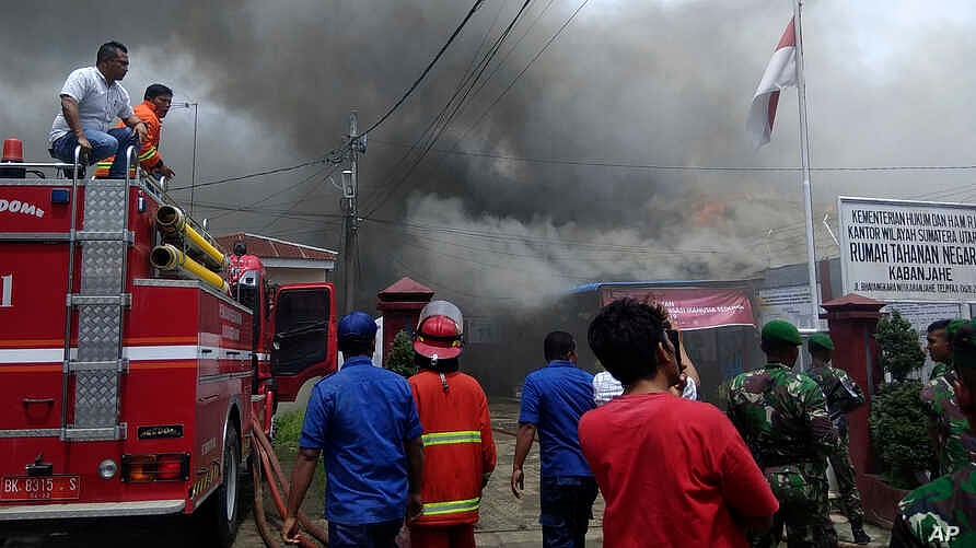Massive Indonesia Prison Fire Kills 41 Inmates, 80 Hospitalised