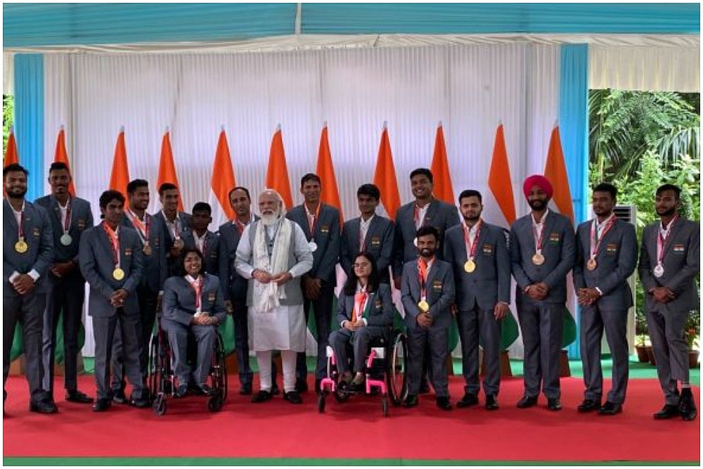 India’s Tokyo Paralympics Stars Present PM Narendra Modi With Autographed Stole