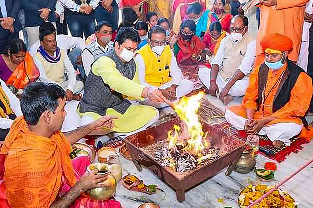 Tripura CM Biplab Kumar Deb Performs Yagna For PM Modi's Good Health