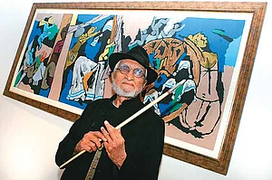 Bharat (Tempera On Newsprint)