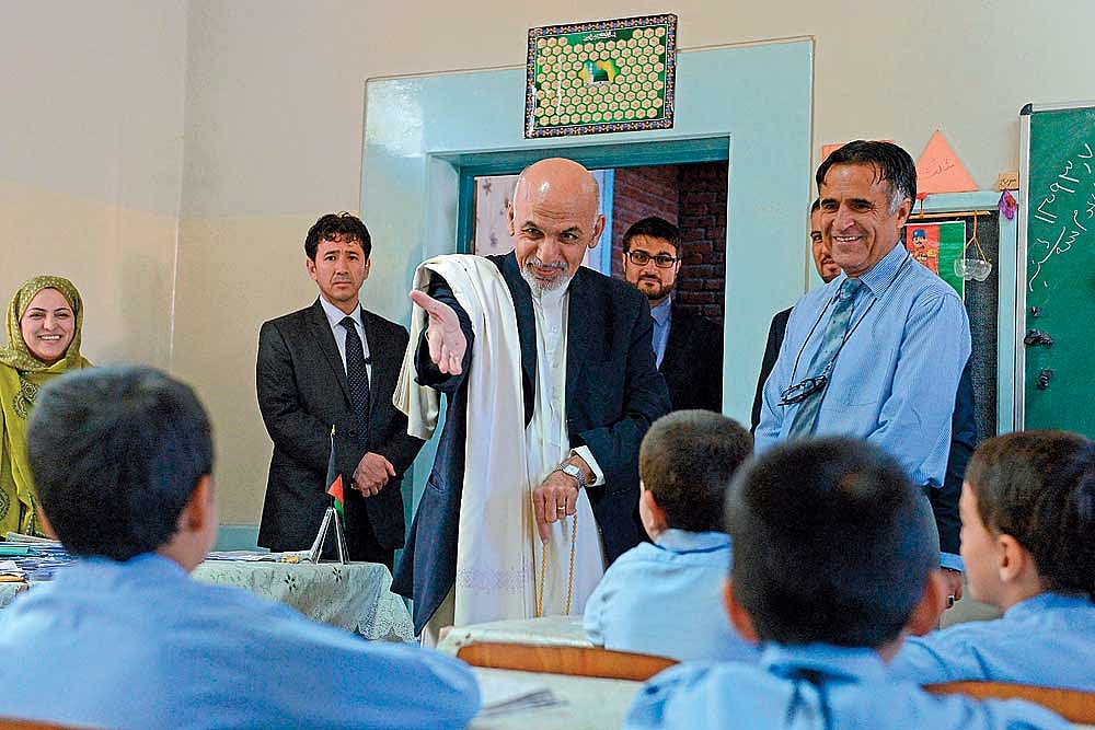 Hand In Hand On A Steep Hillside