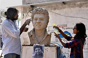 In The Dark Of His Troubles