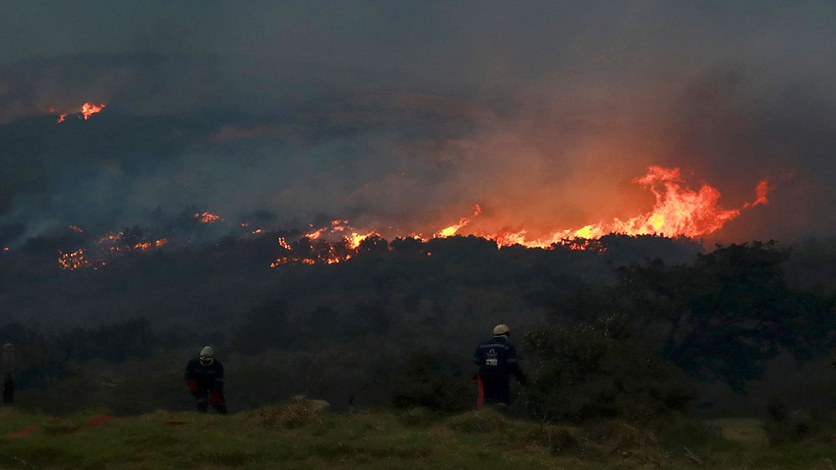 Wildfire Erupts In Cape Towns Table Mountain