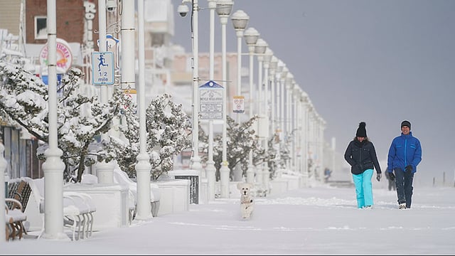 Maryland, Rhode Island, Boston Covered In Snow After Strong Nor'easter Storm Swept Across East Coast