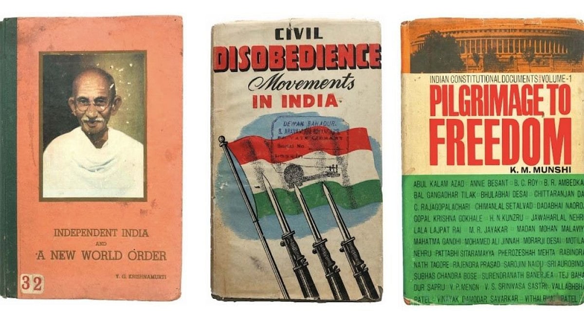 Books at the auction. 