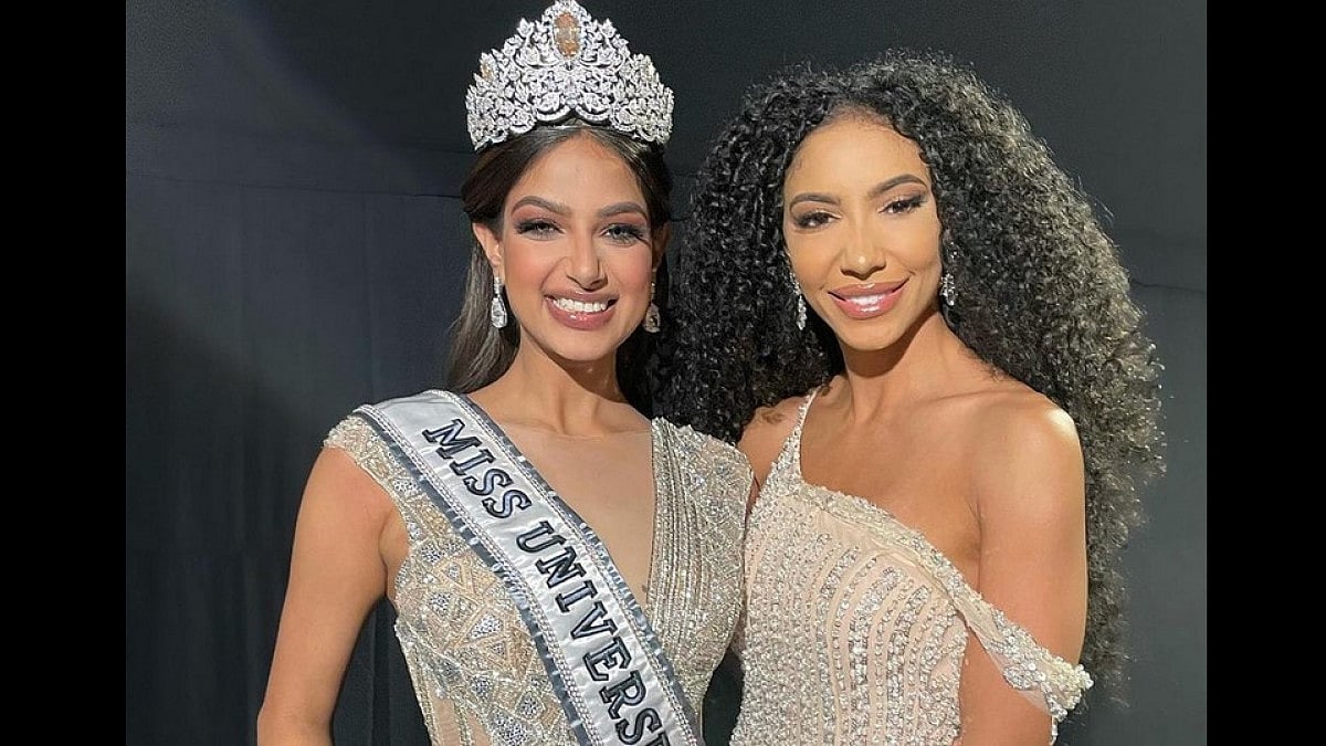 Harnaaz Sandhu and Cheslie Kryst