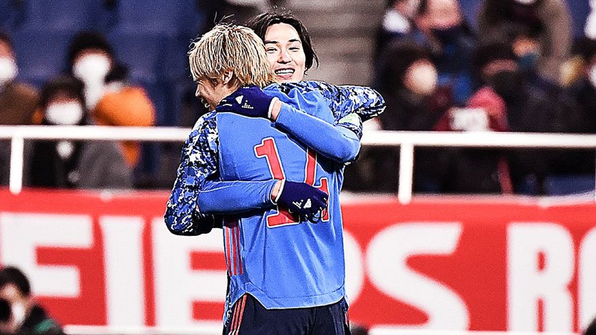 After the victory, Japan reached to 18 points, one less that that of Saudi Arabia in Group B.