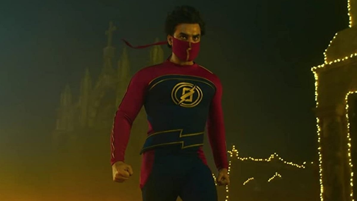 Actor Tovino Thomas in and as Minnal Murali