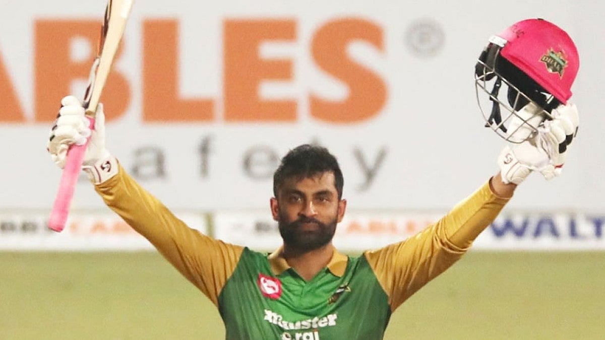 Minister Group Dhaka opener Tamim Iqbal.