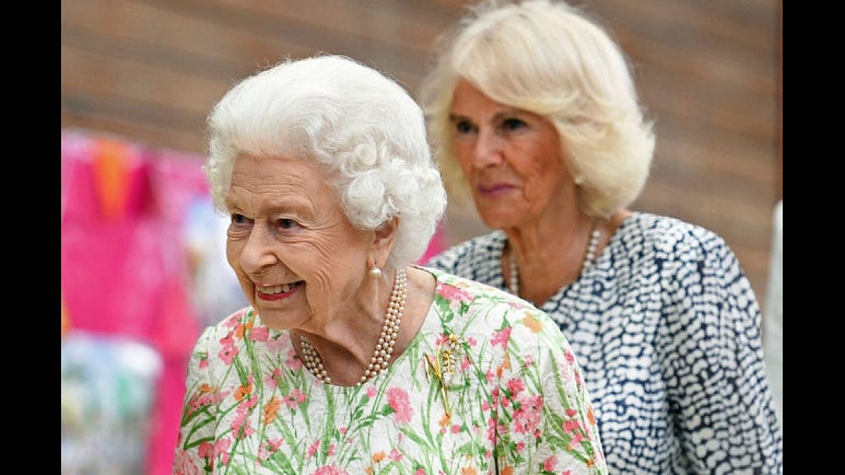 Queen Elizabeth II and her daughter-in-law Camilla