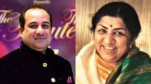 Lata Mangeshkar and Rahat Fateh Ali Khan