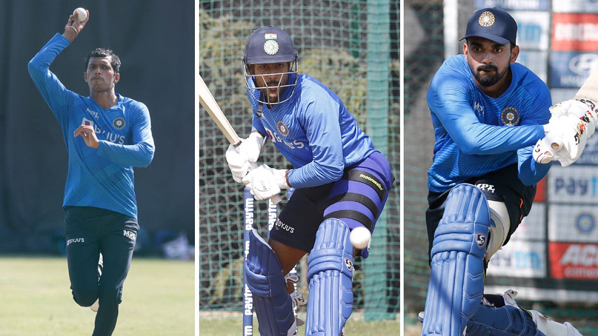 Navdeep Saini, Mayank Agarwal and KL Rahul sweat out in the nets ahead of 2nd IND vs WI ODI.