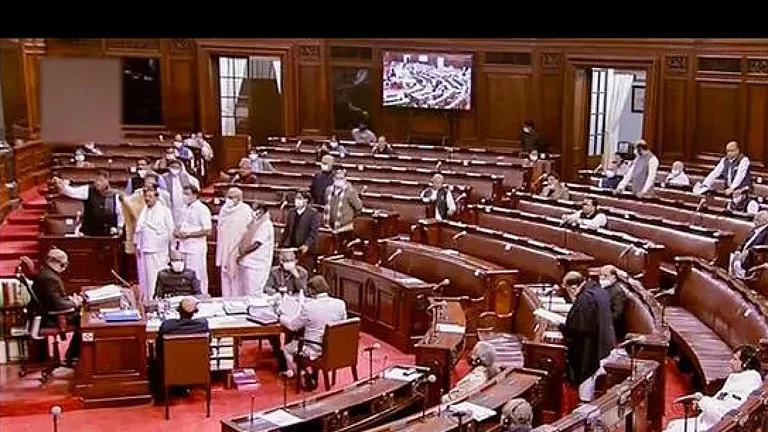 Opposition Walks Out Of Rajya Sabha Over Indo-US Trade Deal - null