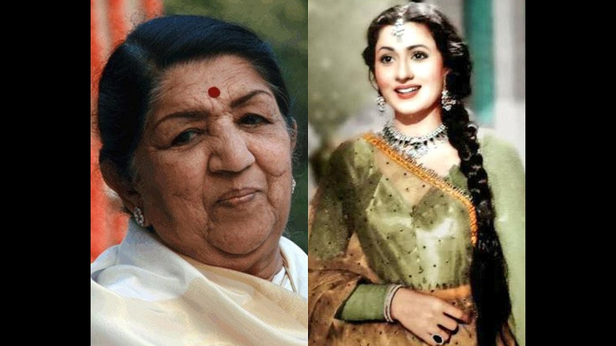Lata Mangeshkar and Madhubala