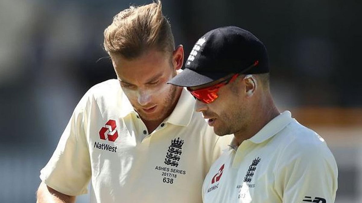 Stuart Broad, left, and James Anderson, right, form the most-successful pair in Test cricket.