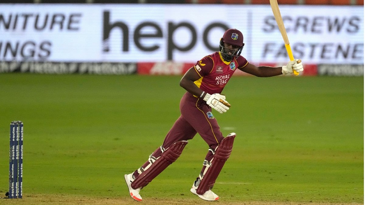 Shamarh Brooks top-scored for West Indies against India in the second ODI in Ahmedabad on Wednesday.